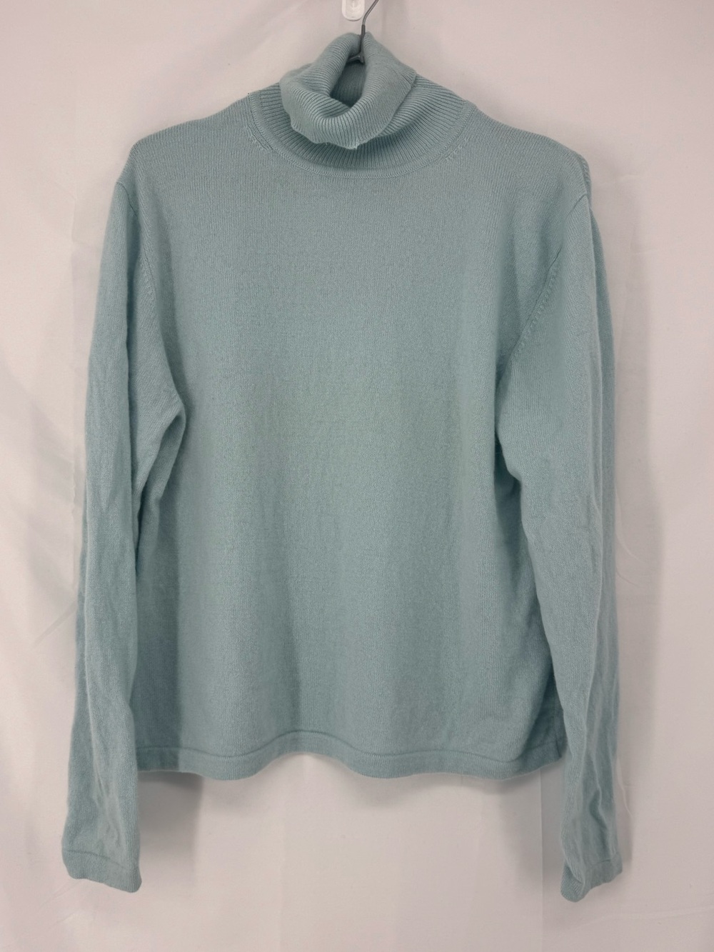 Robins Egg BlueTurtleneck Sweater - Women's Cozy Knit 0358